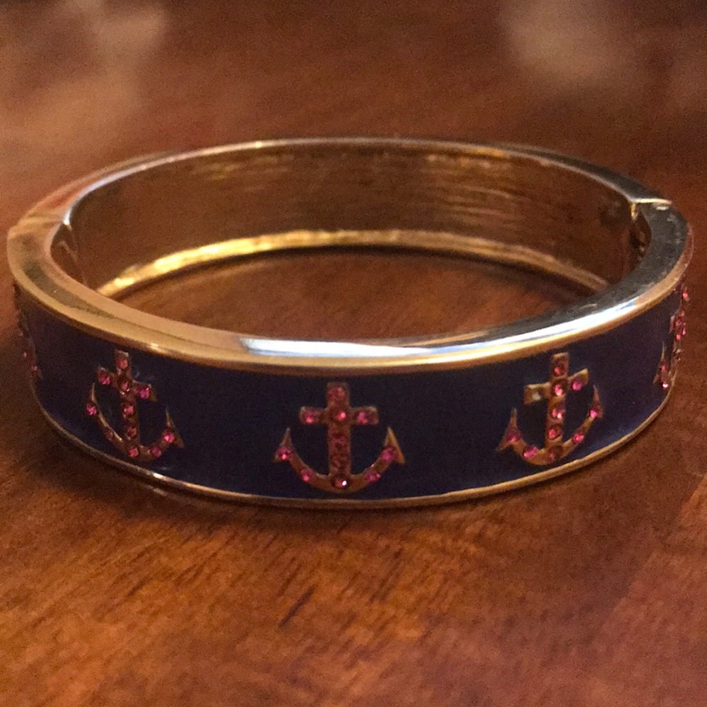 Betsey Johnson Anchor Bangle Bracelet